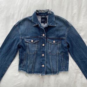 Zara Cropped Denim Jacket
